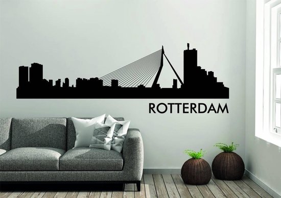 Muursticker Rotterdam Skyline