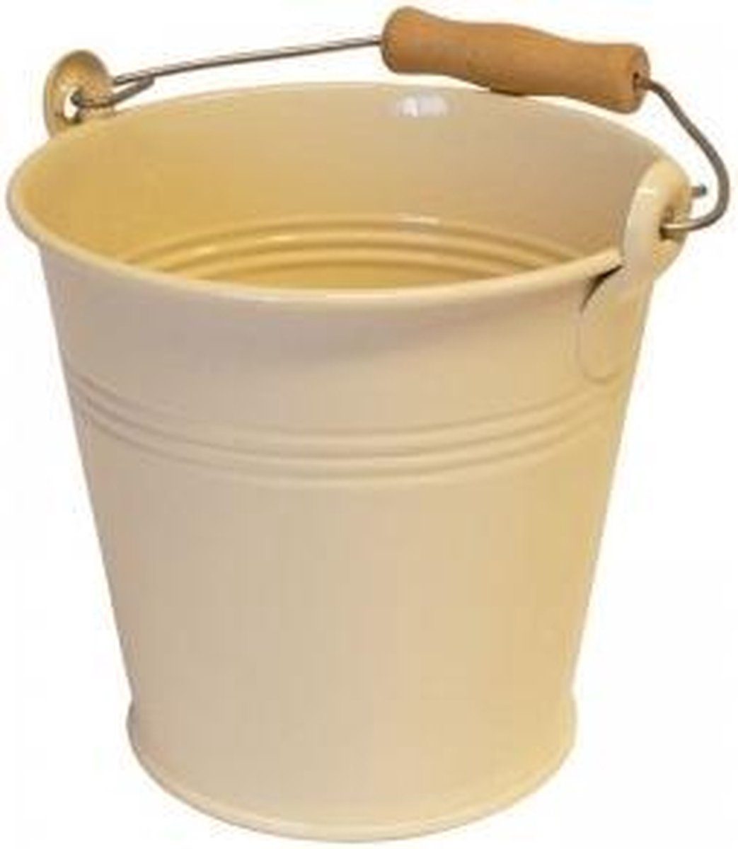 Goedkoopste Metaal Emmer Ivoor 8 liter