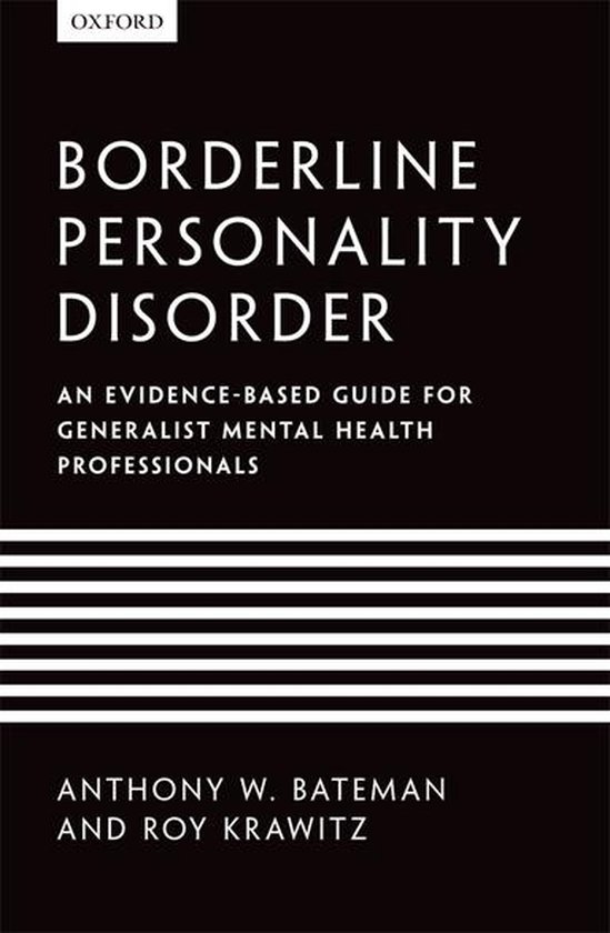Borderline Personality Disorder: An evidence-based guide for ... - cover