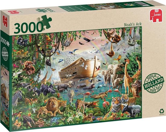 BES ingesteld Kreek Jumbo Premium Collection Puzzel Ark van Noach - Legpuzzel - 3000 stukjes |  bol.com