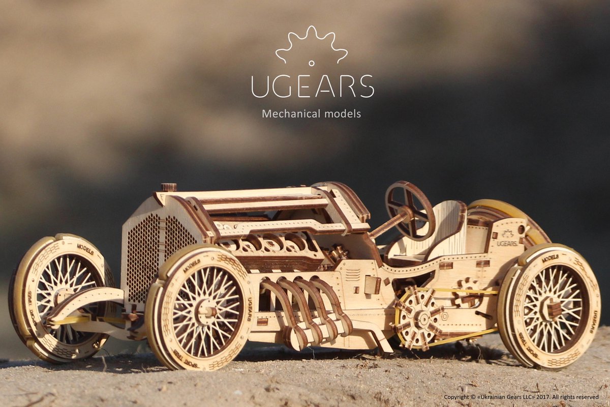 UGEARS Houten 3D Model - U-9 Grand Prix Car — afbeelding 17