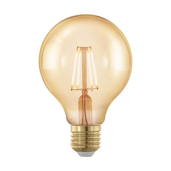 Brein pomp Drama EGLO LED Lamp - Ø8,0 cm - E27 - Golden Age - dimbaar | bol.com