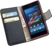 HC Bookstyle Flip Wallet Case Coque de téléphone Sony Xperia Z1 Mini Compact