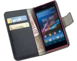 HC Bookstyle Flip Wallet case Telefoonhoesje Sony Xperia Z1 Mini Compact