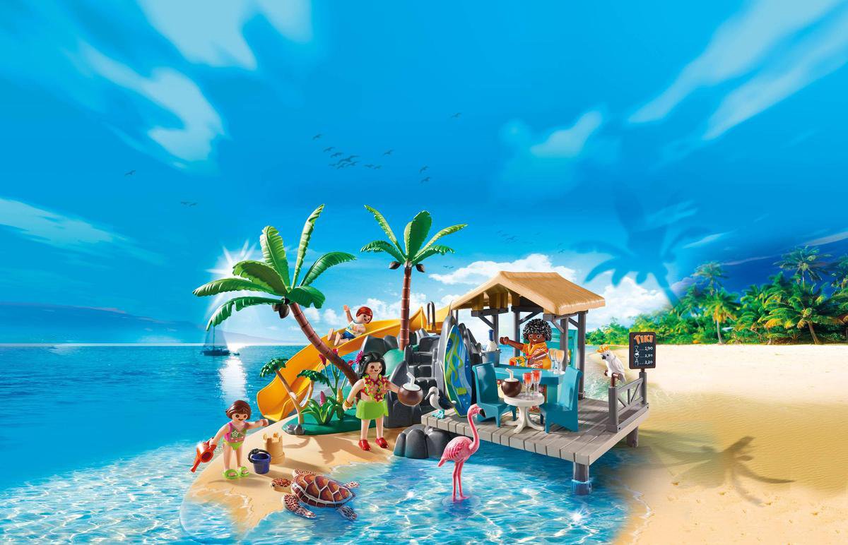 PLAYMOBIL Vakantie-eiland met strandbar - 6979 — afbeelding 2