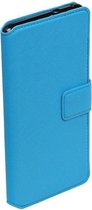 Blauw fashion case tpu bookcase voor Huawei P9 Lite hoesje
