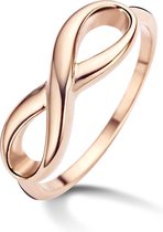 Silventi 983200110 52 Stalen Ring - Infinity - Rosékleurig