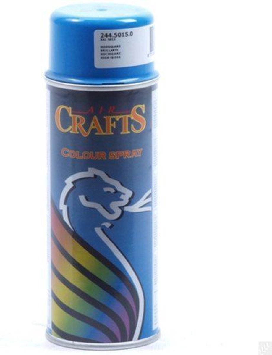 Toolwelle Spuitverf AC, blauw ral 5015hg 400 ML.