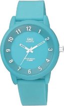 Leuke turquoise horloge van Q&Q -VR52J008Y