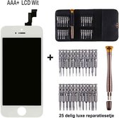 IPhone 5S / SE LCD scherm wit - reparatieset de luxe - met 25 delig setje