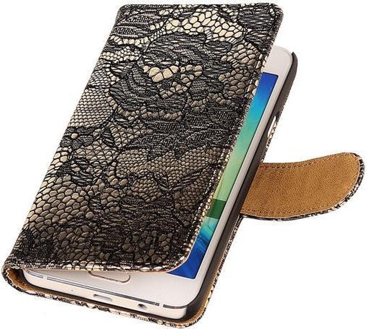 Lace Zwart Microsoft Lumia 535 Book/Wallet Case/Cover Hoesje