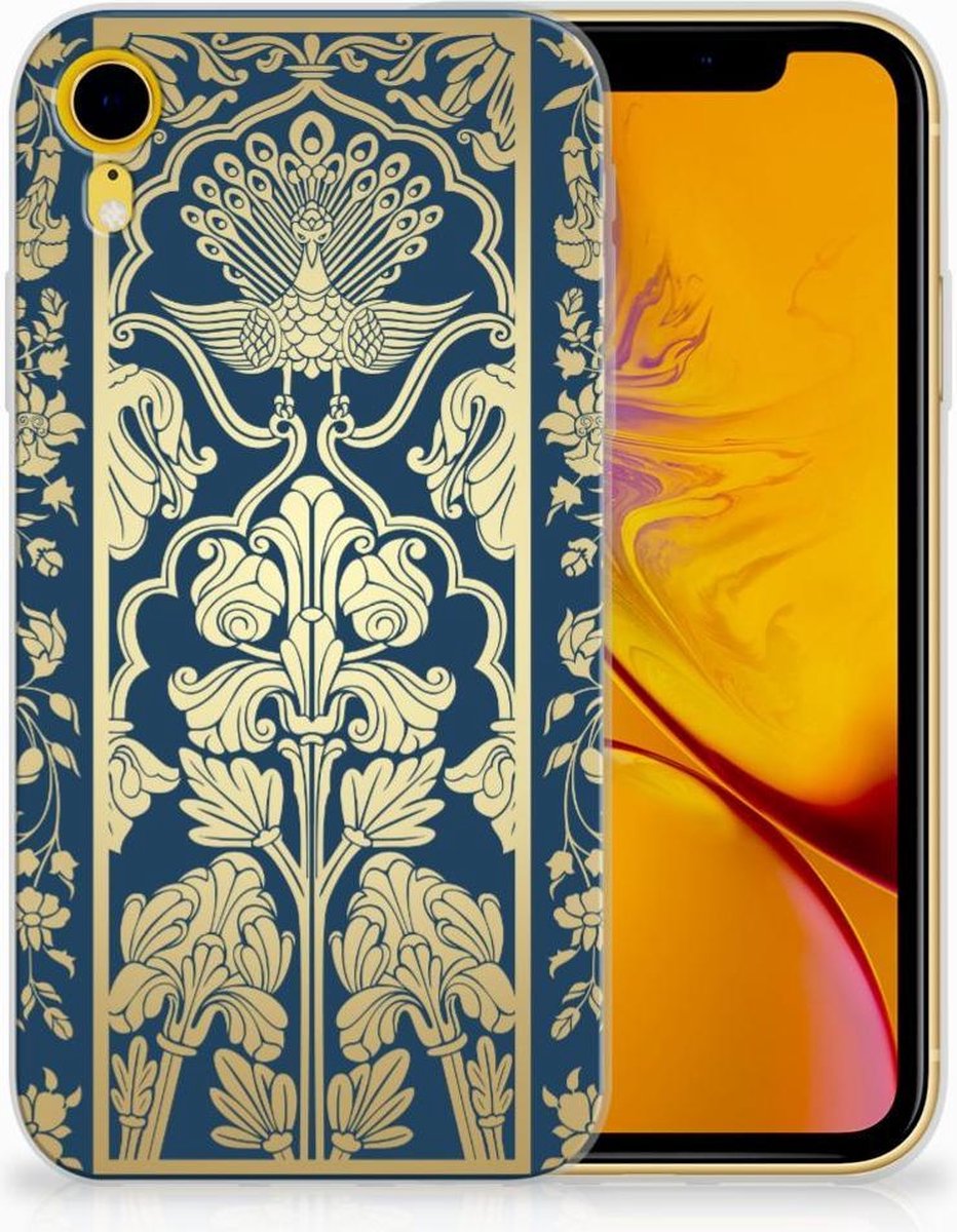 Apple iPhone Xr TPU Case Beige Flowers