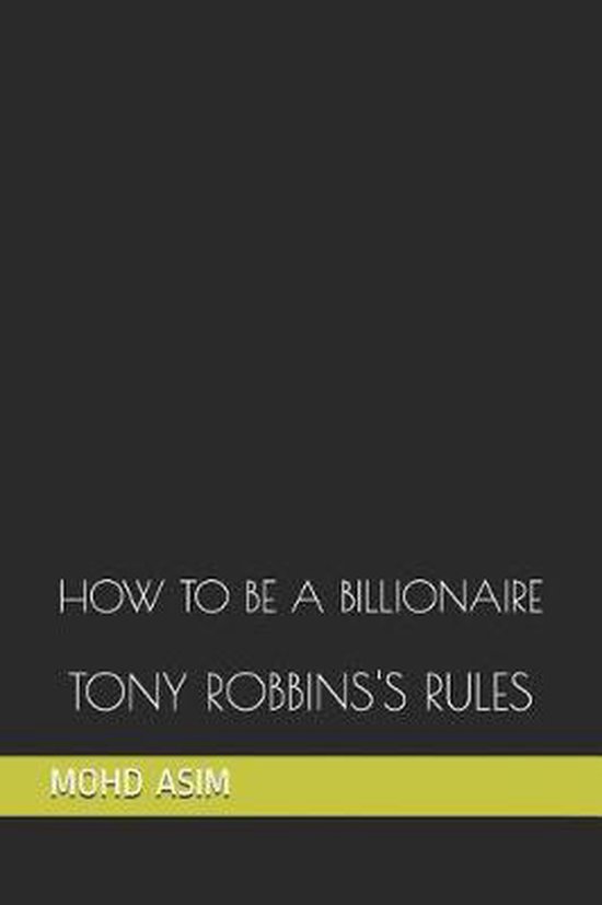 How to Be a Billionaire - cover
