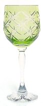 Kristallen wijnglazen - Goblet MARYS BOLD - light green - set van 2 - gekleurd kristal