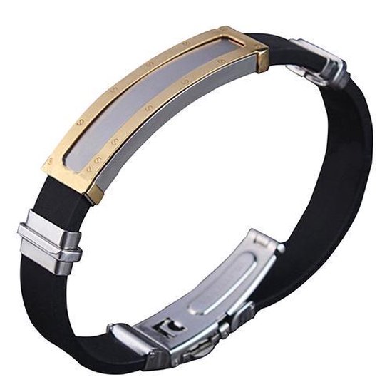 Montebello Armband Arden - Rubber - 316L Staal - 10x45mm - 20.5cm