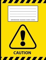 Caution Warning Periodic Table Chemistry Composition Notebook