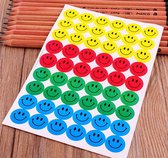 10 velletjes Smiley stickers multi color