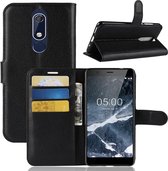 Book Case - Nokia 5.1 Hoesje - Zwart