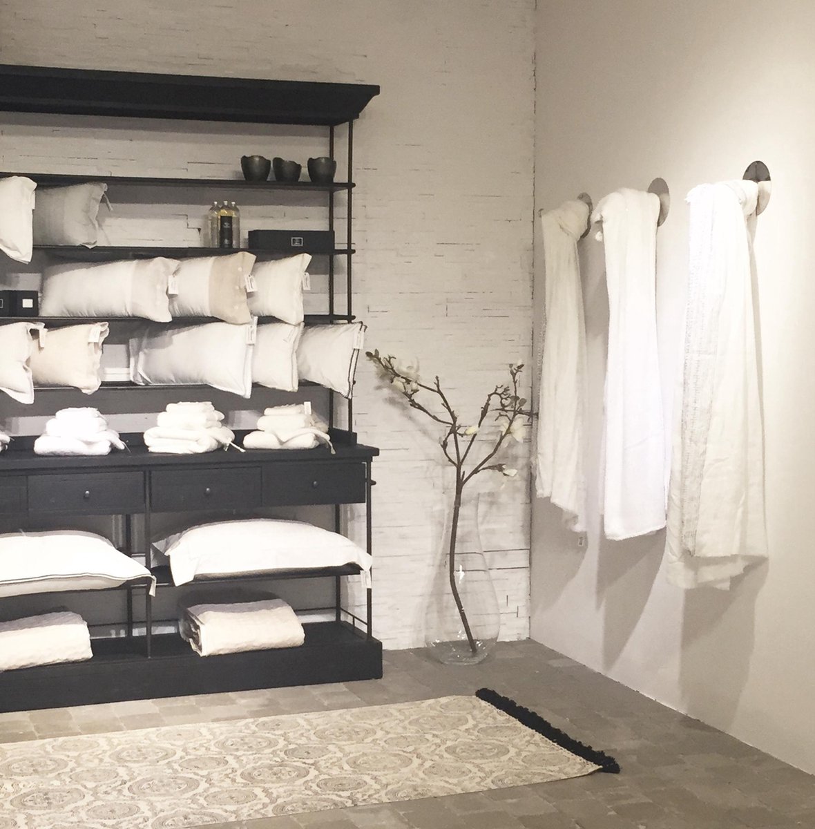 Toepassen niettemin Redding Flamant Home Linen Vintage Grey - Badmat - 100 x 200cm | bol.com