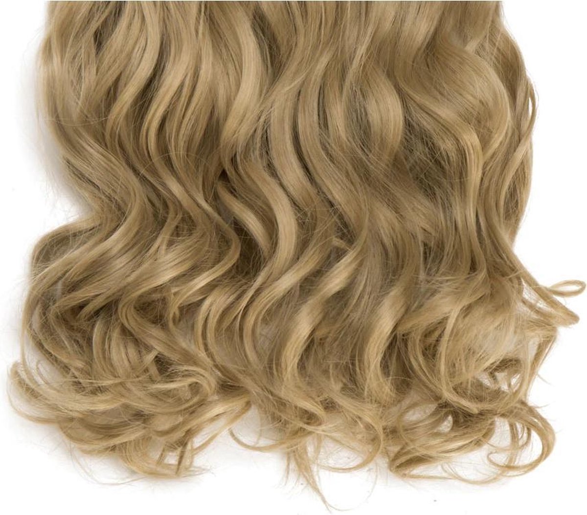3 stuk Clip in Hair Extensions Lang As blond Krullend Synthetisch Vrouwen Real... | bol.com