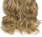 3 stuk Clip in Hair Extensions Lang As blond Krullend Synthetisch Haar Vrouwen Real Natuurlijke Haar Extensions Blond 50 cm Kleur #24 Ash blond