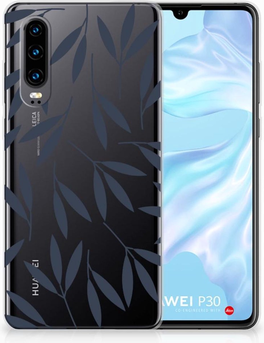 Huawei P30 TPU Case Leaves Blue