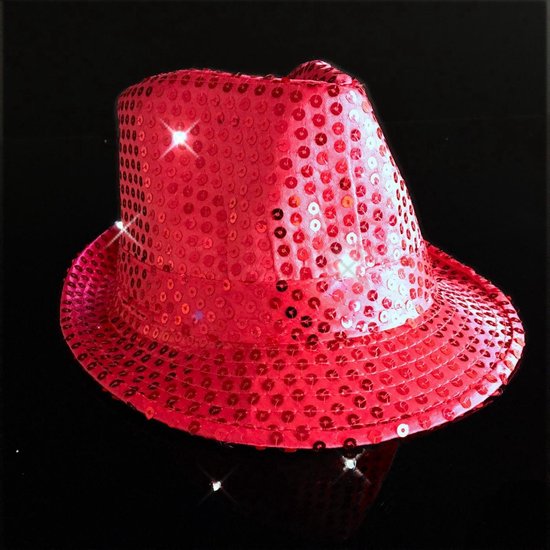 LED – Feesthoedje – Glitter hoed – Trilby hoed Pailletten – – 1 stuk | bol.com