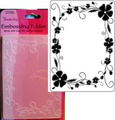 Crafts Too embossingfolder Pansy Frame bloemen rand CTFD4018