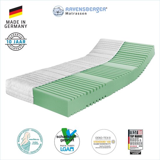 Ravensberger® Orthopedische matras - 180x200 - HR40 koudschuim - H3  (70-120kg) -... | bol.com