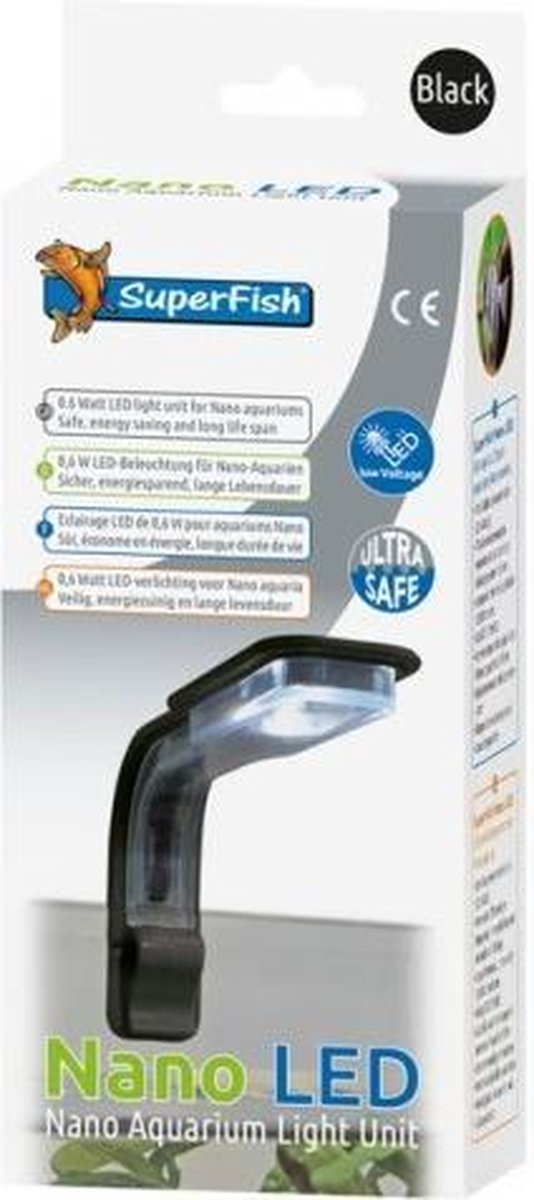 Superfish Nano led zwart aquariumverlichting