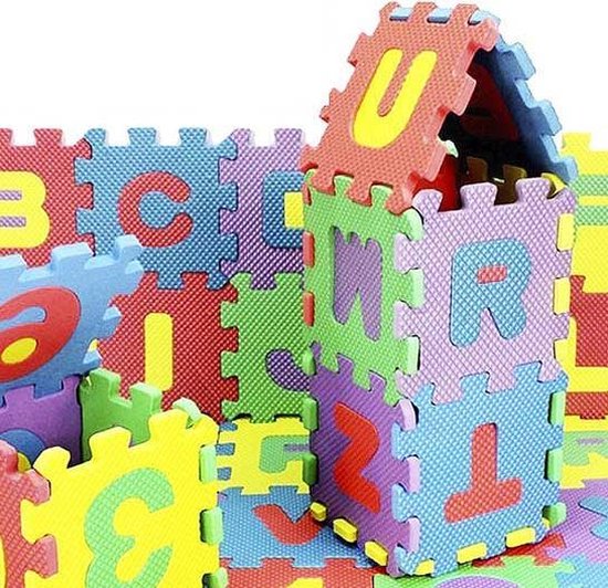 Foam puzzel mat alfabet en cijfers 36 stuks | bol.com