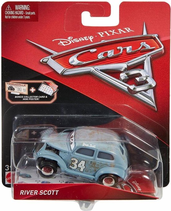Disney Cars 3 auto River Scott - Mattel | bol.com