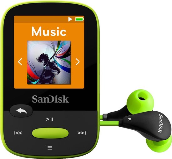 Sandisk Sansa Clip Sports - MP3-speler - 8 GB - Limoen