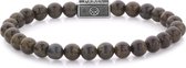 Rebel&Rose armband - Bronzite Brown 925 - 6mm