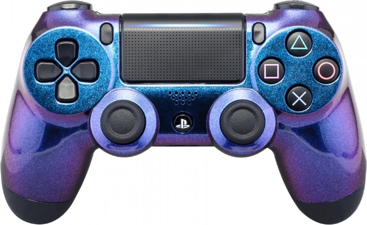Metallic Chameleon Blauw / Paars - Custom PlayStation PS4 Wireless Dualshock  4 V2... | bol.com
