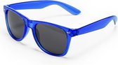 Blauwe verkleed zonnebril UV400 bescherming - verkleedkleding kostuum accessoires