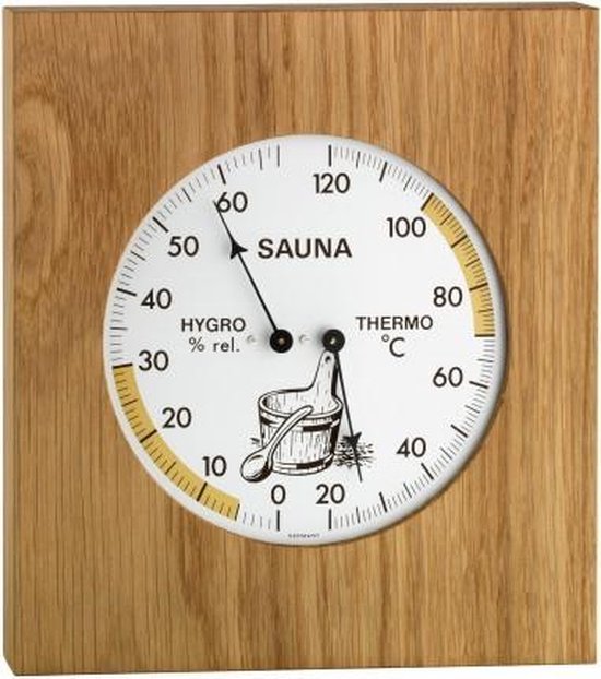 Sauna-Thermo-Hygrometer, 180x200mm - saramax