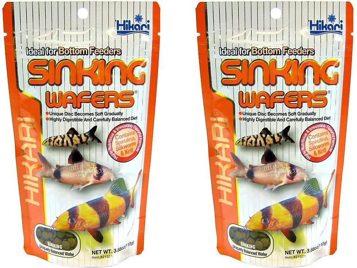 Vissenvoer sinking wafers 110 gram per 2 stuks