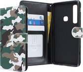 Samsung Galaxy A9 2018 Bookcase hoesje - CaseBoutique - Effen Camouflage - Kunstleer
