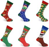 Set van 4 paar heren kerst sokken - FUN kerstsokken - maat 39 - 45