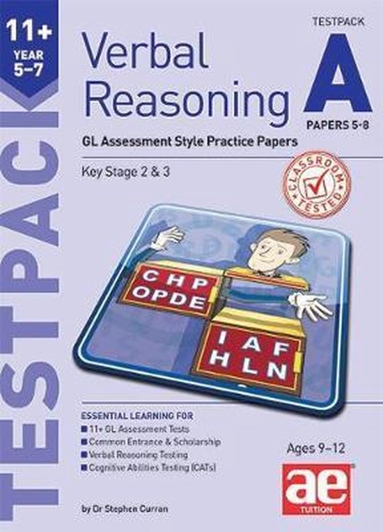 11+ Verbal Reasoning Year 5-7 GL & Other Styles Testpack A P ... - cover