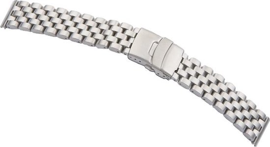 Horlogeband Metaal Nevada Staal - 20mm | bol.com