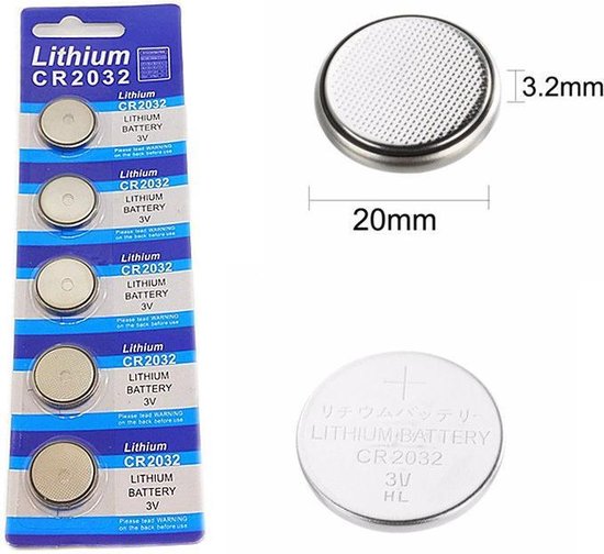 Lithium 3V CR2032 Knoopcel Batterij - 5 stuks | bol.com