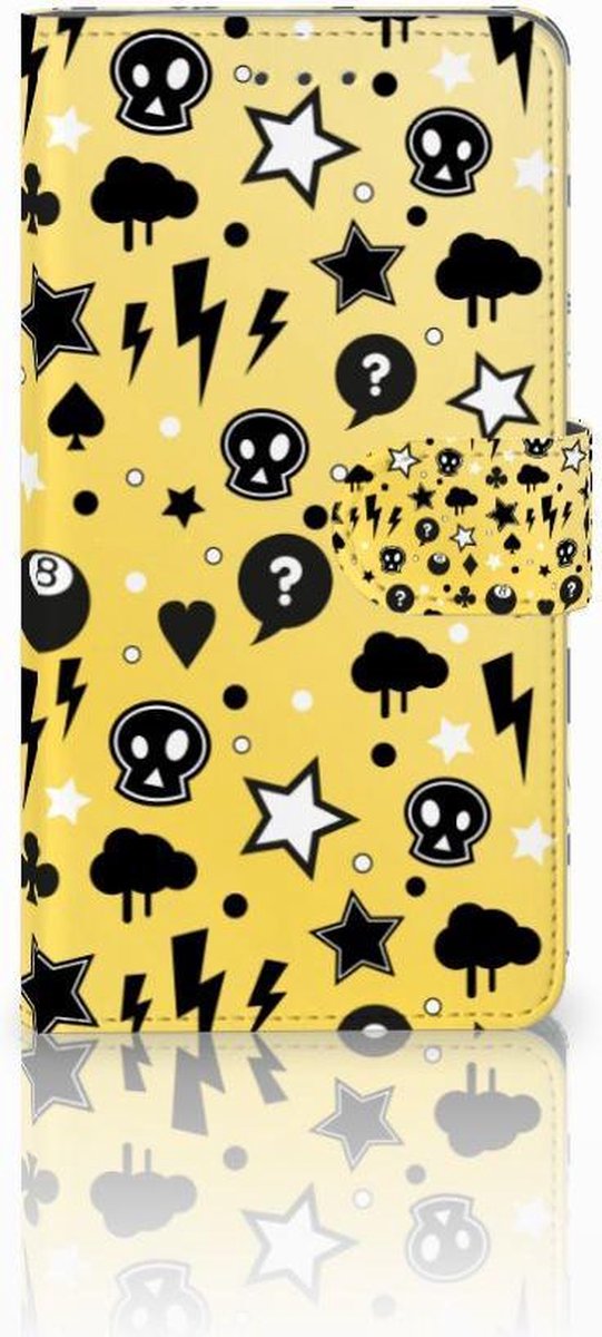 Telefoonhoesje met Naam Samsung Galaxy J7 2016 Punk Geel