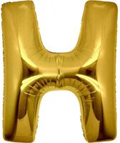 Folie MAXI ( 40inch) Letter H Goud