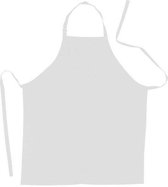 Benza Schort Keukenschort Neutraal, Blanco - Wit (70 x 85 cm) 10 stuks