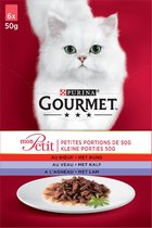 Gourmet Mon Petit Intense - kattenvoer natvoer - Vlees - 24 x 50 gr