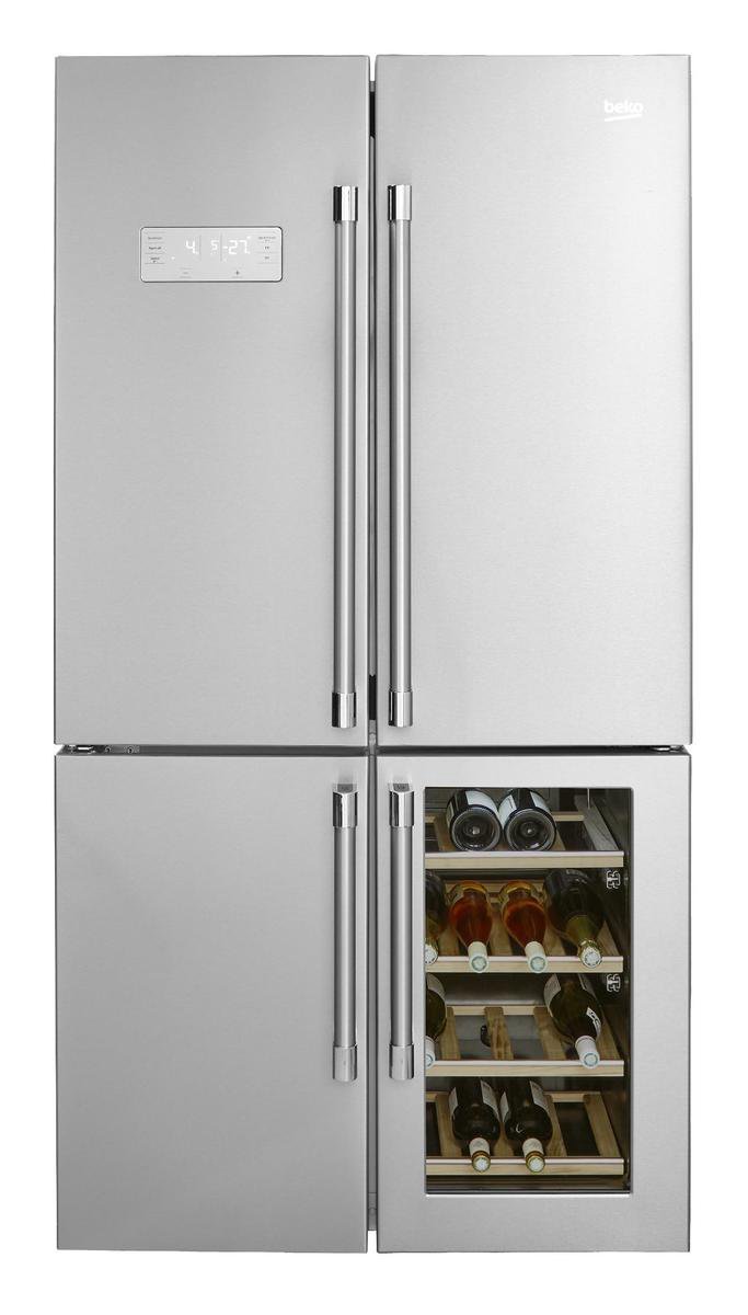 overstroming ziek frequentie Beko GN1416220CX - Amerikaanse koelkast - met wijnkast | bol.com