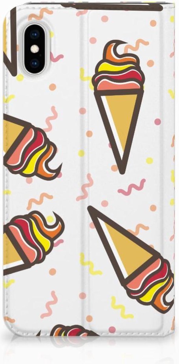 Book Case voor Apple iPhone Xs Max Flip Style Cover Icecream