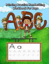 Printing Practice Handwriting Workbook for Boys